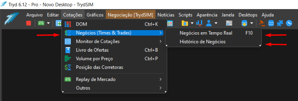 times_and_trades_no_menu_cotacoes.png