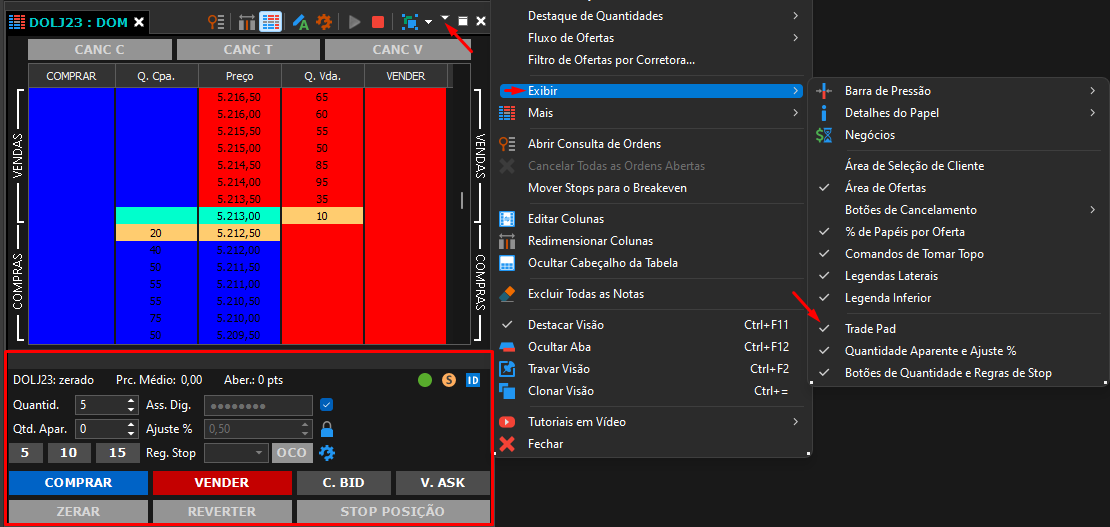 exibir_trade_pad_no_dom.png