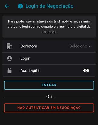 tela de login de negociacao trydmobi.png