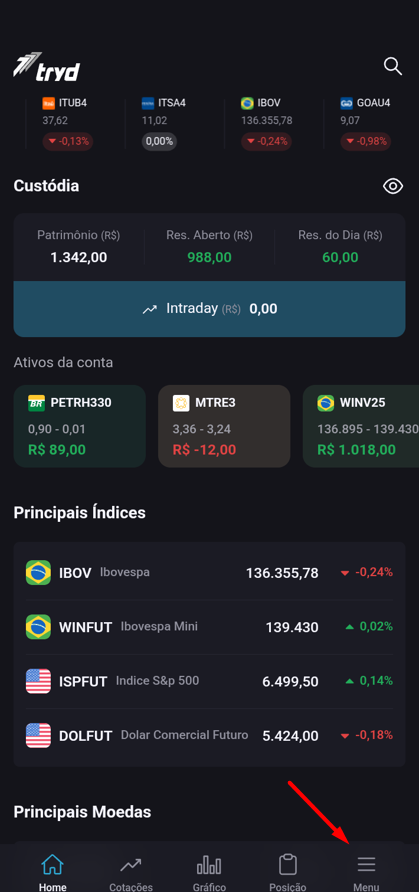 acessando o menu do trydmobi para selecionar contas.png