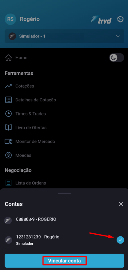 selecionando ou vinculando novas contas no trydmobi.png